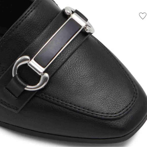 Call It Spring Black Vegan Loafers with Silver Accent - Picture 8 of 8